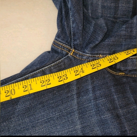 American Eagle  AE Artist Stretch Blue Denim Jeans Size 2 Regular Straight Leg - Picture 5 of 8